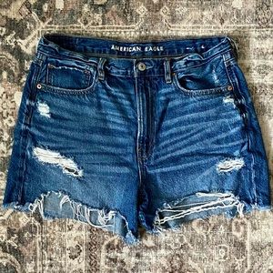 American Eagle Distressed Denim Shorts Size 12